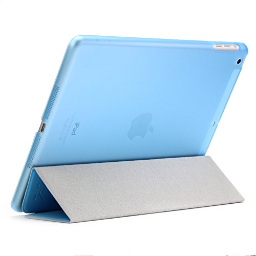 Original Urcover® iPad Air 2 ( 2014 Version – 6.Generation) Smart Cover Case Etui Schutz Hülle mit Sleep/Wake & Ständer Funktion inkl. Displayschutzfolie und weiteres Zubehör – Hell Blau - 3