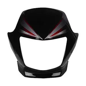 ARYAN TRADING CO Front Visor for CB Shine BK Red