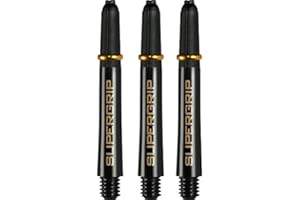 ‎HARROWS Harrows Supergrip-Schäfte– mit gefrästen Ringen, 5 Sets (15 Stück)