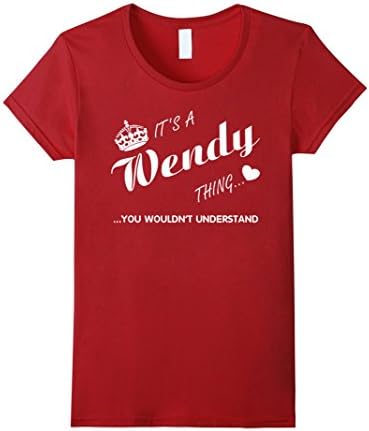 Women's It's a Wendy thing you wouldn't understand Shirt-Wendy Shirt Large Cranberry