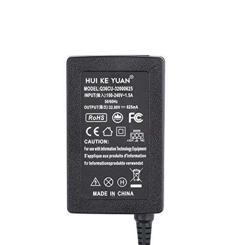 HUIKEYUAN 32V 625mA Netzkabel Drucker Stromkabel 0957-2242 0957-2269 für HP Drucker HP Deskjet F4210 F4230 F4235 F4240 F4250 F4272 F4273 F4274 F4275 F4280 F4283 F4288 F4292 F4293, HP OfficeJet J4524 J4580 J4624 J4660 J4680, HP DeskJet D1660 D2660 D2663 D2680 D5560 (EU-Kabel enthalten) - 2