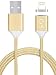 Produktbild Magnet | Ladekabel | Datenkabel | Schnellladekabel | Lightning | Original | Nylon | USB 1M 2.4A für iPhone 5 5C 5S SE 6 6S 7 Plus iPad Air iPod Mini ( Lightning für Apple Gold )
