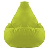 XXL Highback Filled Beanbag Gaming Lounge Chair in Lime. Ideal for Relaxing, Gaming, Lounging, Great for Adults, Teens & Kids. Made from High Quality Water Resistant Material, Available in 10 Great Colours
