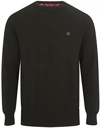 merc Mens berty Casmere Blend Jumper - Khaki (S)