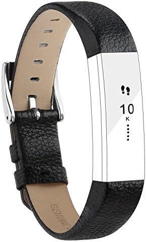 Goosehill For Fitbit Alta Strap Leather Alta HR Band, Adjustable Replacement Bracelet Sport Straps for Fitbit Alta and Alta HR Unisex Fitness Wristband