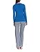 Bellybutton Women's Philine 1/1 Sleeves Maternity Pyjama Top, Blue (3580), Large
