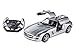 Produktbild RC Mercedes Benz SLS AMG 1:14 - ferngesteuert, weiß oder rot - inkl. allen Batterien -RTR -LED-Licht -komplett Set -LIZENZ-NACHBAU (silber)