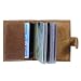 Hide & Sleek Hunter Brown Leather Credit Card Holder RS.499.00