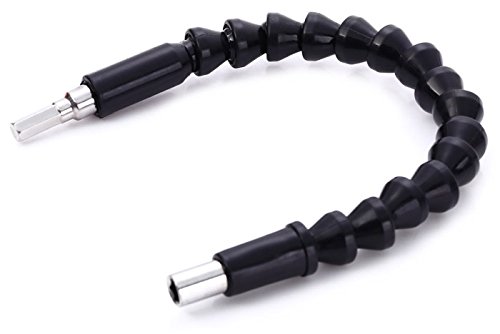 Akkuschrauber Aufsatz/Welle/Schaft – FLEXIBEL – „Schrauben um die Ecke!“ – biegsame & flexible Verlängerung | Adapter auch als Winkelaufsatz für Bohrmaschine & Schraubenzieher - 9