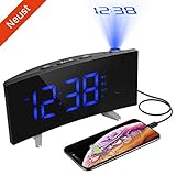 projektor uhr media markt 【180° Flip-Projektionsanzeige & Dual-Alarm】Der Projektionsarm ist 120°(von -30° bis 90°) einstellbar und die scharfe Projektion kann sich 180° geschwenkt lassen, was Ihnen die Möglichkeit bieten, die Uhrzeit an Wand oder Decke in jeder gewünschten Richtung zu projizieren. Mit den 2 separaten Wecker können Sie sich entweder von Ihrem Lieblingssender oder von einem Summer wecken lassen.