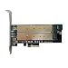 Produktbild Gazechimp 2-Port PCI-e Express Adapter Karte M.2 B B-Key M-Key 4x PCI-E Motherboard NGFF SSD