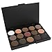LaRoc 15 Colours Eyeshadow Palette Makeup Kit Set Make Up Professional Box - Warm Tones