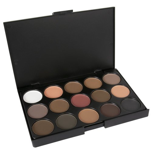LaRoc 15 Colours Eyeshadow Palette Makeup Kit Set Make Up Professional Box - Warm Tones