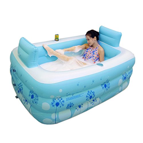 GYY Modern Home Gonflable Double Baignoire Pliant Baignoire Baignoire Adulte Baignoire Spa Thicker Isolé Baignoire (Bleu) (Color : #2)