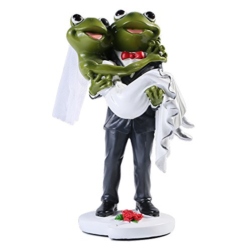 Giftgarden Herr Frosch trägt Frau Frosch Tischdeko Tortendeko