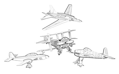 Joypac jp000448.1 Set Aeroplanes with Drawings
