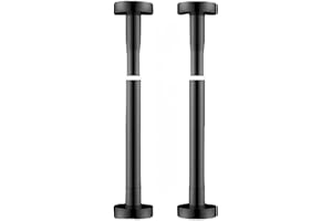 YUANPGKY Küchenspüle-Halterungen, verstellbare Waschbeckenstützbeine, Unterbauspüle-Halterungen, Edelstahl-Spülbeckenstützhalterungen, Teleskop-Stützstange für Thekenbecken (35–50 cm, schwarz)