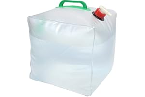 SOOJET Sacchetto di Acqua Pieghevole, Acqua Contenitore Taniche Sacchetto Serbatoio per l'acqua potabile Acqua Sacca Portatile Grande Capacità Contenitore dell'acqua per Campeggio, Escursionismo, Viagg - 20L