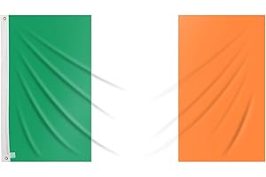 REGALOS ESTRELLA AZUL Drapeau Irlande 90 x 150 cm - Drapeau Irlande renforcé - Pour balcon, extérieur, extérieur, avec 2 œillets en métal