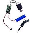 LogicInside OEM KIT - Complete Working Assembled Circuit Used in Personel Body Massagers (20 Pattern &8 Speed) - Controller Board, Vibration Motor, Rechargeable Battery USB Charging Cable, Multicolour