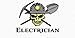 Price comparison product image Sticker / Decal 3 - Electrician Coal Miner Skull 38mmx76mm Hard Hat Stickers H402