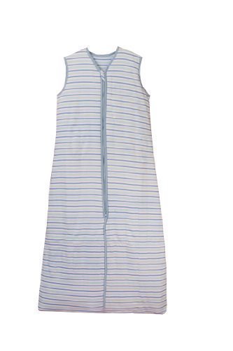 Slumbersac SIMPLY Kids Standard Sleeping Bag approx. 2.5 Tog - Blue Stripes Jersey, 3-6 years/130cm