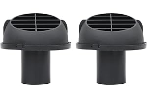 LSGGTIM Warmluftauslass 42mm, 2 Stück Standheizung Zubehör Luftauslass Abschließbarer Drehbarer ABS-Kunststoff Luftauslass Pilzkopf Universal Standheizung Luftauslass 42mm 60mm 75mm für Auto Bus Wohnmobil