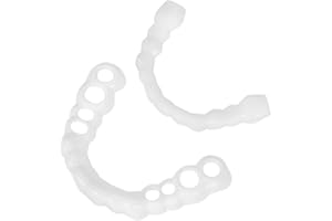 BONTAND 1pair Dents Confortable Sourire Supérieur Parfaite Des Dents Fit Flex Fits Dents Fausse Couverture Dents Pratiques De Blanchiment D'outils