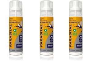ZOTAL HUMANA Zotal | Pack 3 Parasital® Pro Spray de Mosquitos 100ml l |Repelente de mosquitos fuerte protección y olor agradable para niños y adultos | Citriodiol 100% ingredientes naturales.