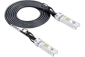 10Gtek 10Gb SFP+ DAC Twinax Cable, Passive, Compatible with Ubiquiti UniFi, 2-Meter(6.5ft)