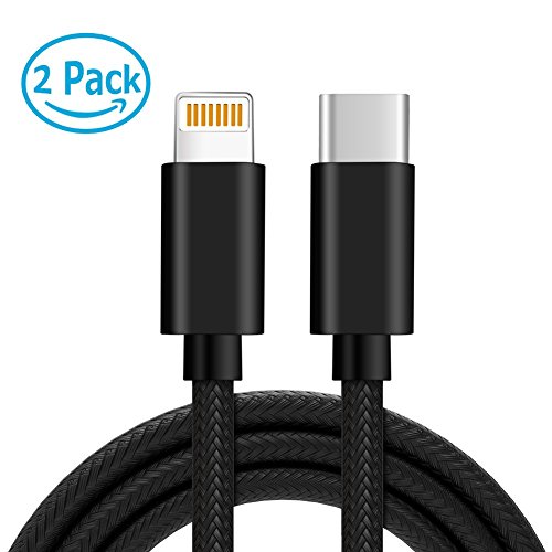 Câble USB Type C vers Lightning,Hunda [Lot de 2] 1m Câble de Donnée pour iPhone iPad Connecteur Apple Macbook 
