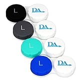 4 x Contact Lens Cases ~ Colour Coded L&R Soaking Storage Cases (Blues)