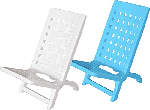 Areta Giorg Chaise de Plage Blanc 57 x 37 x 60 cm
