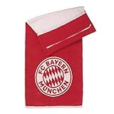 FANARTIKEL - Dieses Sporthandtuch ist der Traum eines jeden Bayern Fans. Zeigen Sie jetzt auch beim Sport für welchen Fussball Verein Ihr Herz schlägt!