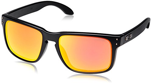 Oakley 9102 910251 Holbrook 910251 Gafas de sol, Wayfarer, Polarizadas, 55, Matte Black