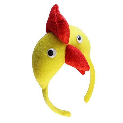 Huhn Hahn Kopfband – SODIAL(R)3D Huhn Hahn Kopfband Tier Bauernhof Erwachsene Kinder Maske Kostuem Maskenball - 2