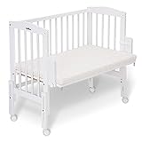 FabiMax Beistellbett PRO weiß mit Matratze und Nestchen - 2