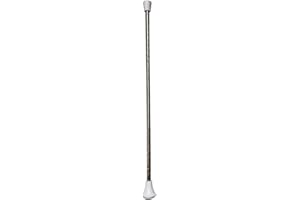 Dasiyoki Twirling Baton Spinning Dance Baton Metal Gymnastics Parade Stick for Child in Majorette (White, 1 Pack)