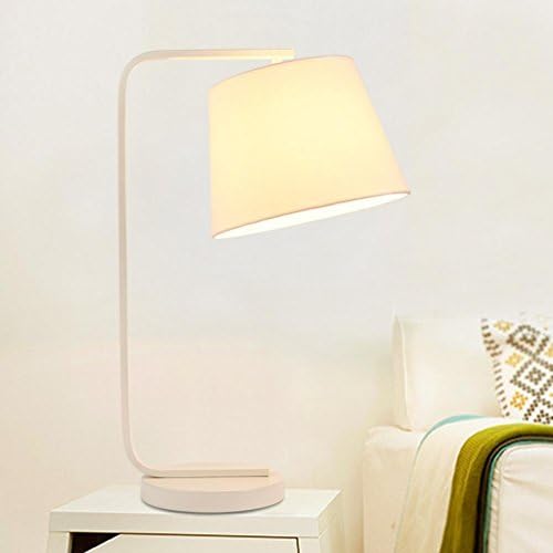 ZH Modern minimalist art creative iron lamp bedroom bedside lamp living room lamp , white , 25*56cm