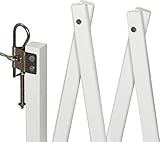 IB-Style – Absperrgitter für Hunde „LIN“ – 60 – 108 cm | Buche massiv | Weiß oder Natur | Tor Ziehharmonika Türgitter Zaun Absperrung Hindernis Haustiere – NATUR - 5