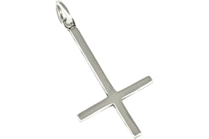 AFP Invertida Cruz, Colgante de Plata 925