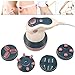 Produktbild LIGHTOP Tragbares Massagegerät Elektrisches Vibrations Push-Fat Machine Anti Cellulite Massagegeräte mit 4 auswechselbare Köpfe
