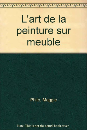 couverture de : L'art de la peinture sur meuble