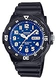 Casio Collection Herren-Armbanduhr MRW200H2B2VEF, schwarz/Blau/Weiß