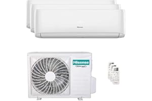 Climatizzatore Hisense Trial Split 3AMW62U4RJC 9000 BTU + 9000 BTU - WiFi Incluso - Novità 2022