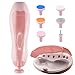 Produktbild TAMUME Rosa Elektrischer Nagelpflegeset für Baby und Nagelknipser Maniküre & Pediküre Sets Erwachsene Verwendung mit 5 Farbig Kodierten Kissen-Pads und Nagel-Poliermaschine, Nagelfeile für Baby-Pflege-Set, Besser als Nagelknipser Baby, Pflegesets für Babys (Rosa)
