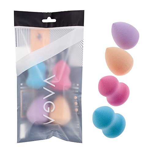 Cheeky Beauty 4-tlg. Kosmetikschwamm-Set zum makellosen Auftragen von Make-Up Blender Sponge - 3