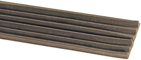 Jourjon Denim Seal Profile Rubber Draught Excluder-Brown, Brown, 813361