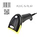 Produktbild [Upgrade 2.0] 2D QR USB Barcodescanner MUNBYN Handscanner Barcode Scanner Handheld Lesegerät Kabelgebunden für Linux Mac und Windows PC Plug & Play