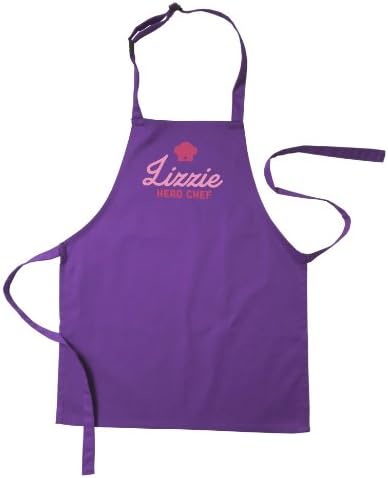 Personalised Childrens Head Chef Apron Purple, Juniors